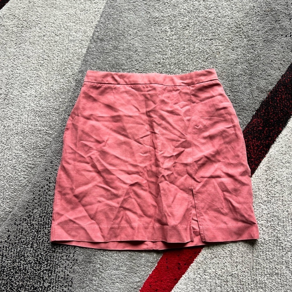 Aritzia Wilfred Patio Linen Blend Mini Skirt